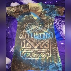 Affliction short sleeved v-neck shirt